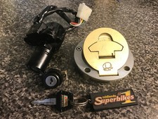 Ducati 750SS 900SS 916 748 carbed fuel petrol cap lock set seat ignition 1 key