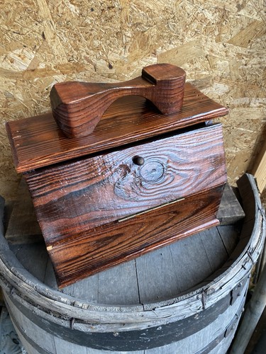 Boite cirage ancienne bois - ancienne,