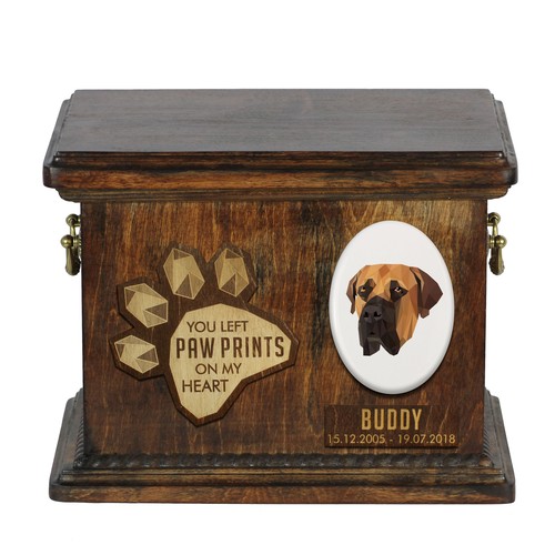 Boerboel urne bois - urne, en