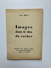 Lise DEHARME "Images dans le dos du cocher" aux Edit° des Feuillets Libres, 1922