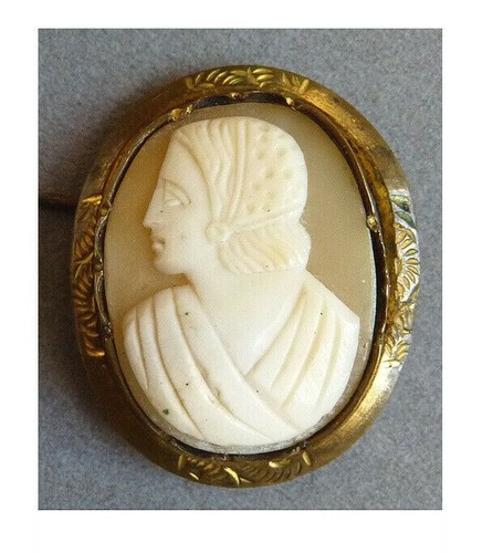 Broche camée début - du, 19e