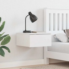 Table de chevet avec tiroir Bois massif en pin nuit Mobilier chambre vidaXL vida