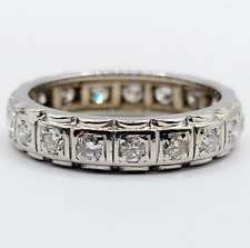 Alliance américaine or blanc 18k et 0,57 carats diamants brillant (circa 1960)