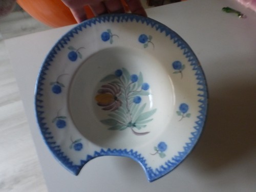 Ancien plat barbe 19eme - plat, en