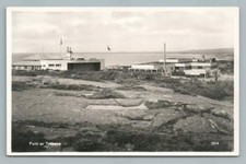 Tylosand Sweden RPPC Vintage Swedish Photo Postcard Bauhaus Architecture ~1950s