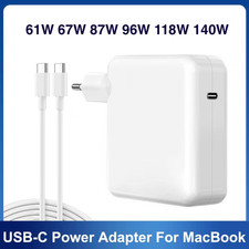Chargeur USB-C Compatible MacBook Pro 13/14/15/16 — 61W / 67W / 87W / 96W / 140W