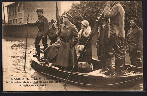 Carte postale namur roi - carte,