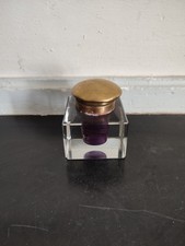 Encrier ancien en verre