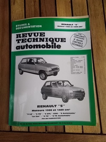Revue technique renault - renault, 5