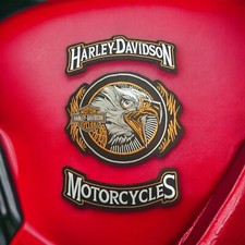 Back Patch Harley Davidson motorcycles Aigle XXL écusson thermocollant ,,