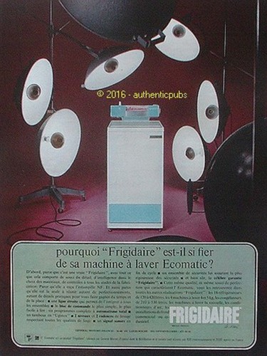 Publicite frigidaire machine - publicite,