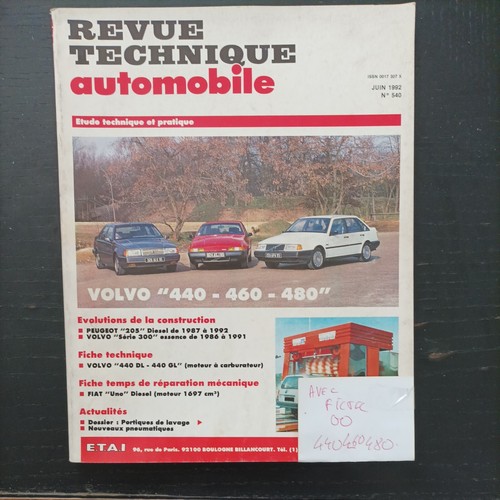 Revue technique volvo 440 - technique, 460