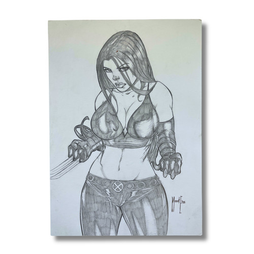 Original dessin pin-up