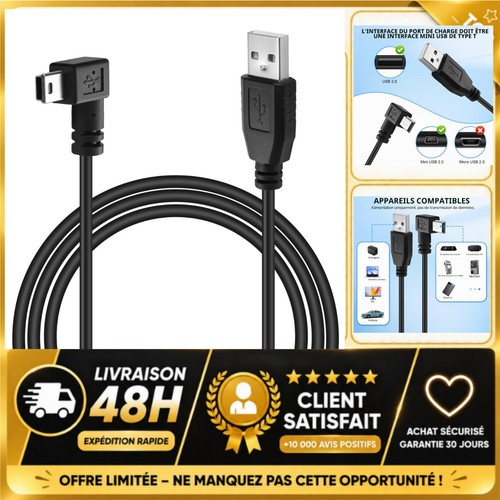 Câble usb mini pour garmin - usb,
