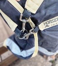 Rambo Horseware Ireland heavy turnout blanket size 72. Navy Blue.