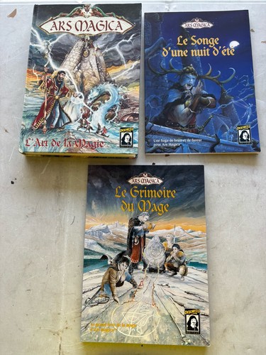 Lot livres ars - magica, jdr