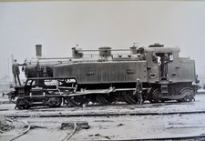 carte photo -CPA  locomotive vapeur Nord 3807 animée 4 cheminots -   ref 338