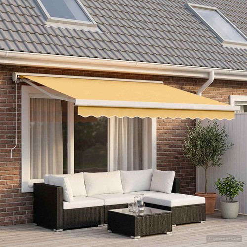 Auvent rétractable tissu - auvent, et