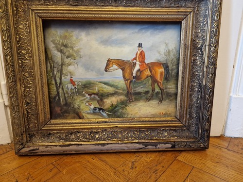 Tableau ancien huile sur - huile,