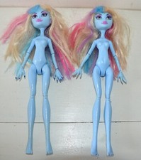 LOT 2 Poupées MONSTER HIGH ABBEY BOMINABLE mèche MATTEL 2010 incomplètes vintage