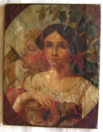 Huile sur toile école
