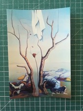 zk04 CP circa 1980 repro acrylic nude artistic JP Cleren - the magic tree