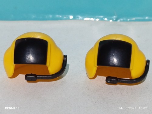 Playmobil casques pilote - x2,