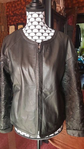 Veste cuir véritable - cuir,