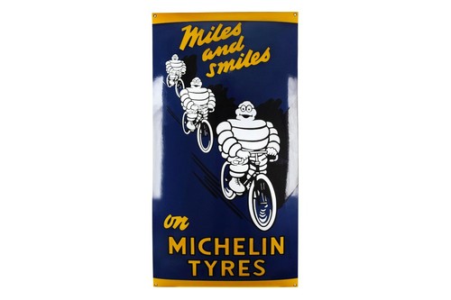 Plaque emaillée michelin - emaillée,