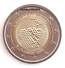 DISPO 2 euro SLOVENIE 2018 Commémo Abeilles. NEUVE. Envoi en suivi.
