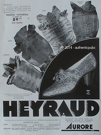 Publicite heyraud chaussure - publicite,