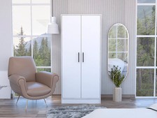 Conway White Rectangle Armoire
