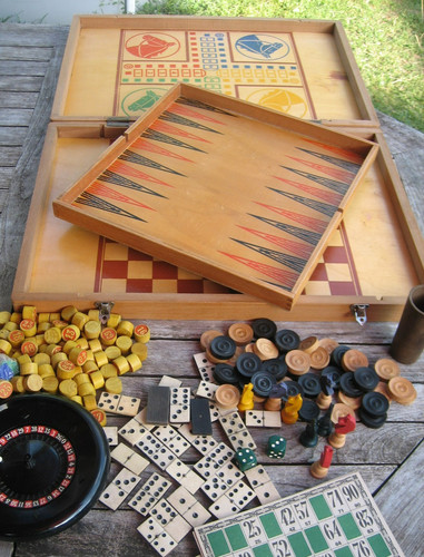 Ancien coffret jeux - coffret, de
