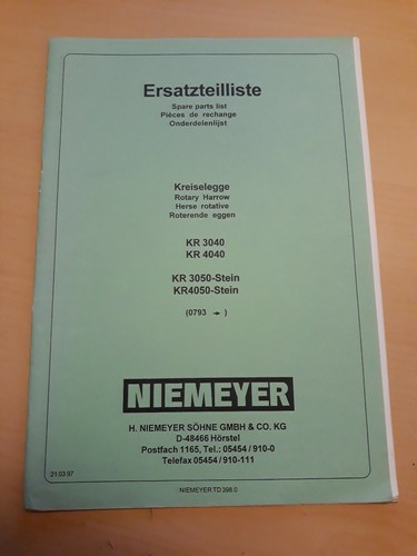 Liste des pièces rechange - liste,