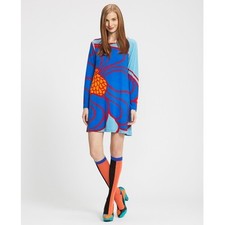 Marimekko Mai Dress Size M Mysi Lahtinen Hanoi Pattern Scandi Bright Spring