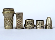 Ancien LOT 5 BAGUES EMBOUTS