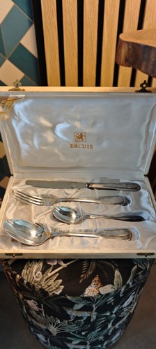 Ercuis silver metal cutlery - metal,
