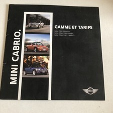 GAMME 2004 MINI CABRIO ONE COOPER S (Fascicule de 8 pages)
