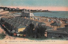 17, pontaillac. Les cabines et la plage 27559 
