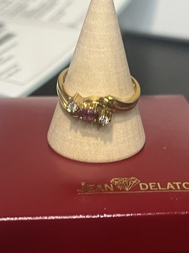 Jean delatour bague sertie - bague,