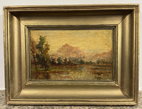 Huile sur panneau - ,