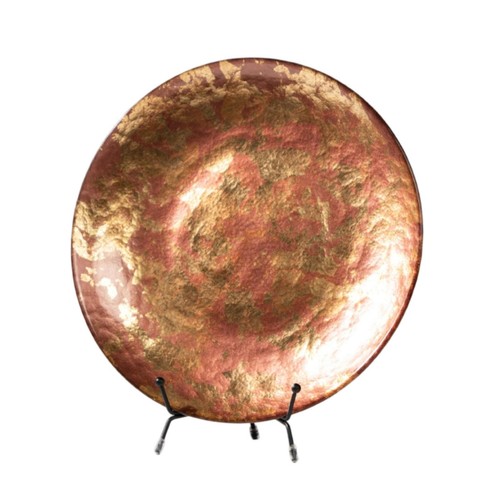 Assiette verre avec support - verre,