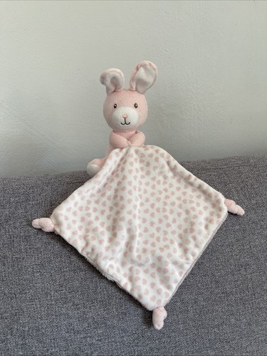 Doudou lapin rose blanc - lapin,