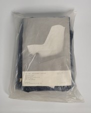 VTG 1970s Blow Up Lounge Chair Glossy Black Inflatable By Reese Stein Co Japan