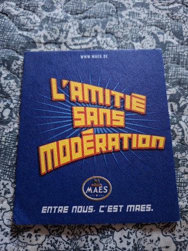 Sous bock bière maes - bière,