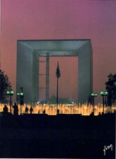 Paris - L'arche illuminé -