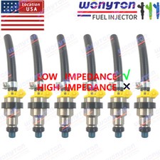 Set of 6 Fuel Injectors 0280150154 For Jaguar XJ6 Vanden Plas 1979-1987