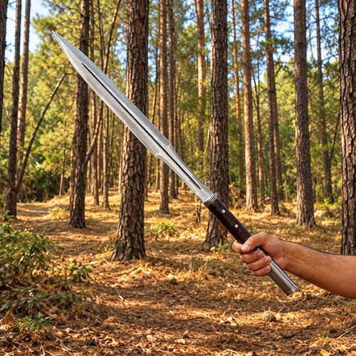 Handmade forged steel spear - handmade,