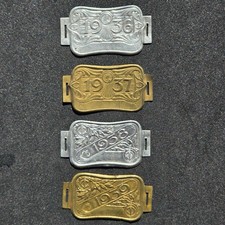 Lot plaque taxe fiscal velo