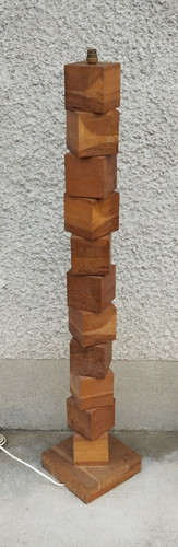 Lampe sculpture design cube